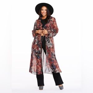 Jessica Simpson Gaia Duster in Autumn Memories